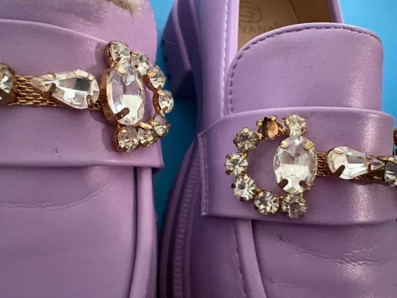 💜 Stylische Loafer in Flieder/Lila – Größe 37 💜