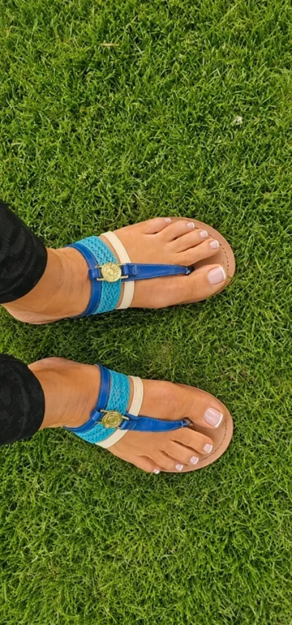 🏖 Tommy Hilfiger Zehentrenner Sandalen Gr. 38,5 Neu Maritime Summer Vibes 💙