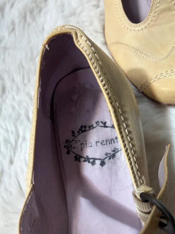 Absatz Schuhe im attraktiven Natur/Beige 39