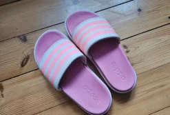 Adidas Adilette Plateau-Slider in Pink Gr. 38