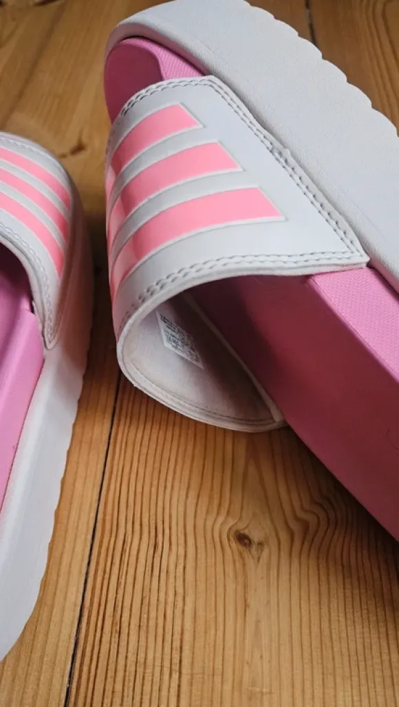 Adidas Adilette Plateau-Slider in Pink Gr. 38