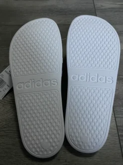Adidas Adiletten – Weiß/Schwarz – Größe 42 | Classic Summer Streetwear