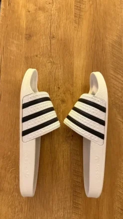 Adidas Adiletten weiß 10