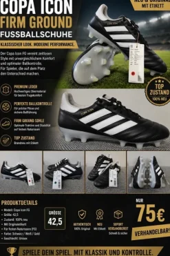 Adidas Copa Icon Firm Ground Fußballschuhe in gr.42echtGröße: 42,5Zustand