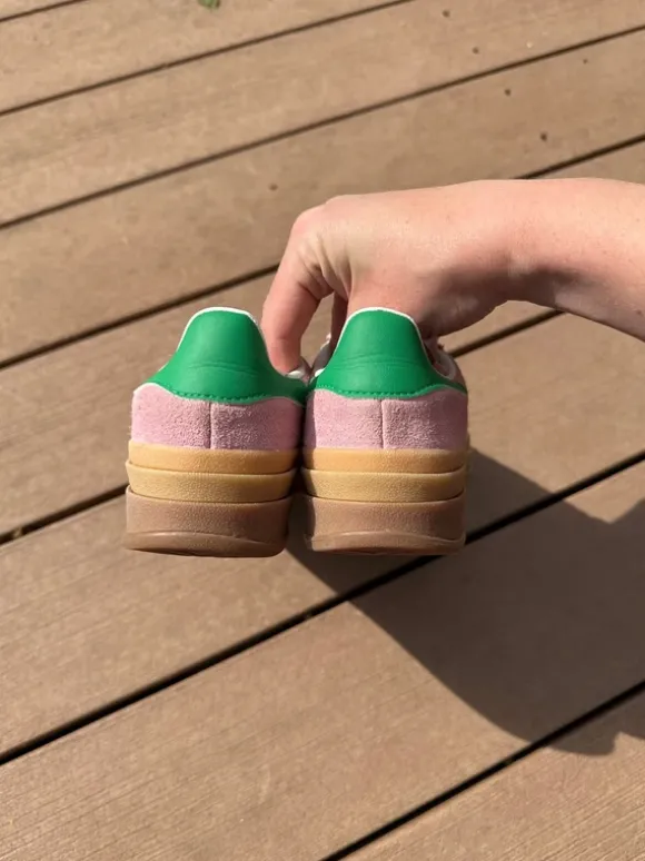 Adidas gazelle bold 37 1/3 roze groen
