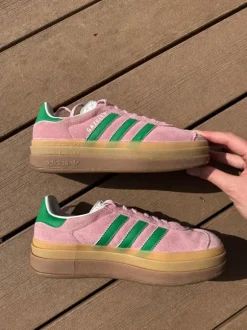 Adidas gazelle bold 37 1/3 roze groen