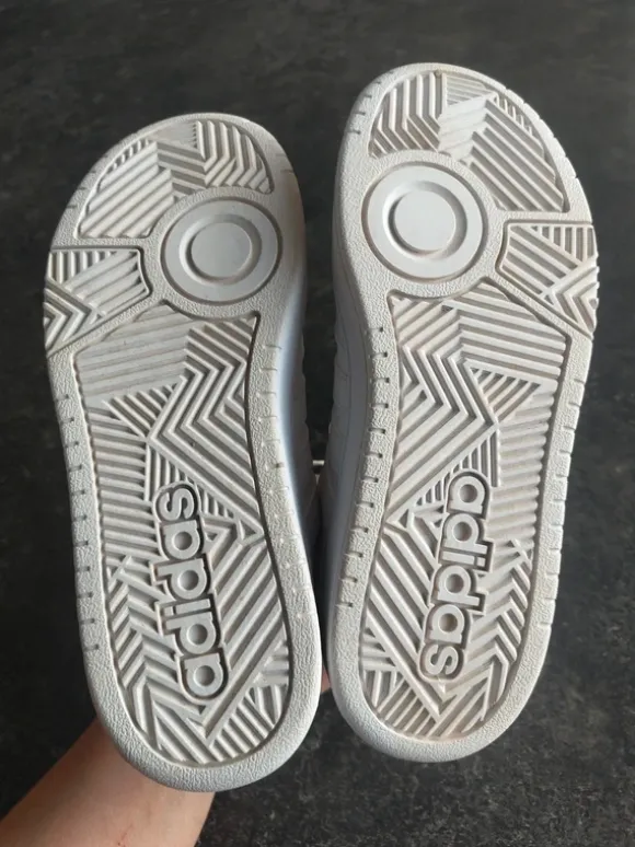 Adidas hoops 3.0 K, Sneaker, Sportschuhe, weiß, Gr.36