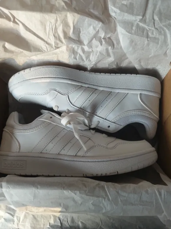 Adidas hoops 3.0 K, Sneaker, Sportschuhe, weiß, Gr.36