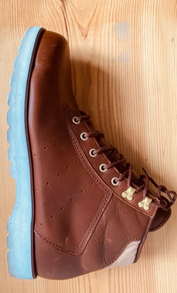 Adidas Originals Brown Leather Boots