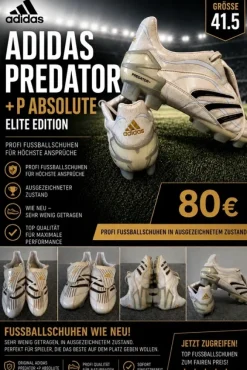 Adidas Predator +P Absolute Elite Edition in gr.41.5