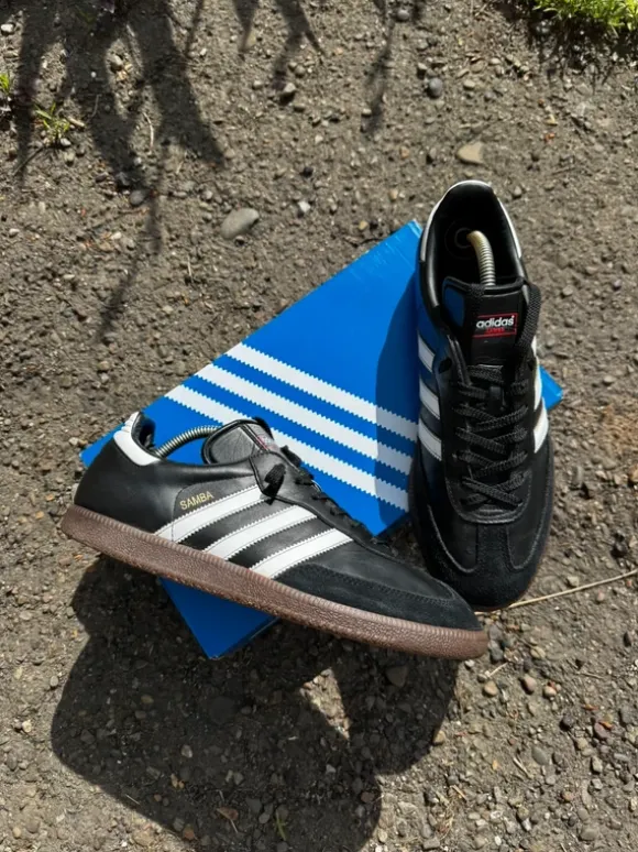 Adidas Samba OG Black/White Vintage Y2K Sneakers Size 44