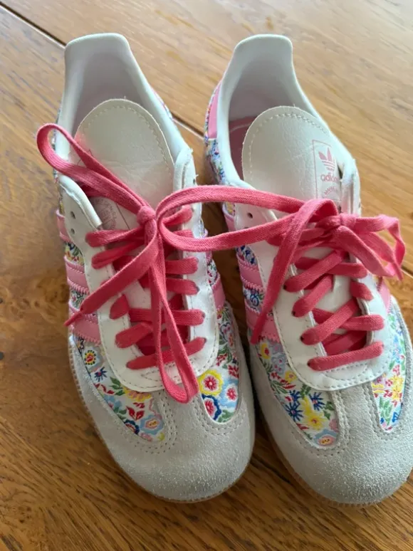 Adidas Samba Sneaker Schürschuhe 33,5 Floral Blümchen 33,5