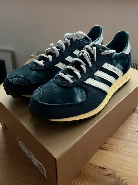 Adidas Trx Vintage Marineblau 44 2/3 neuwertig