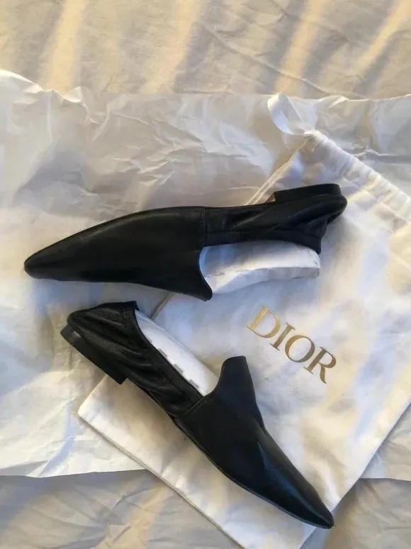 Adolfo Dominguez Black Leather Minimalist Loafers