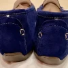 AGL Loafer Moccasins tinntenblau Suede 40 wie neu