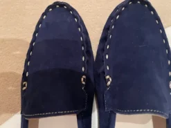 AGL Loafer Moccasins tinntenblau Suede 40 wie neu