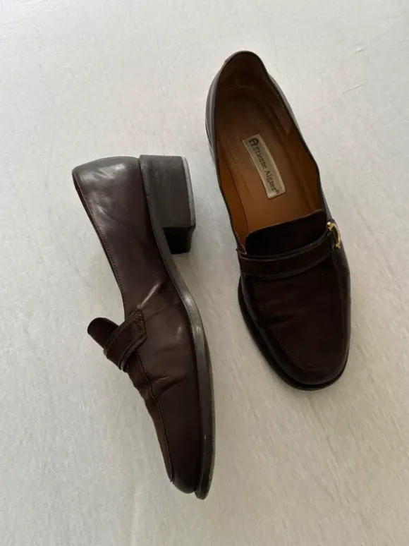 Aigner - braune Leder Loafer