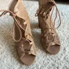 ALDO Lace-Up Heels Sandalen | Cut-Out Sandaletten Braun
