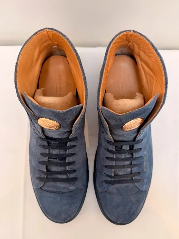 AlexanderLaude Leder-Sneaker Blue Ocean, Blau, Gr. 45