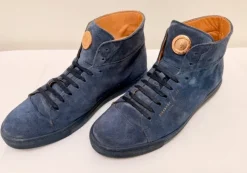AlexanderLaude Leder-Sneaker Blue Ocean, Blau, Gr. 45