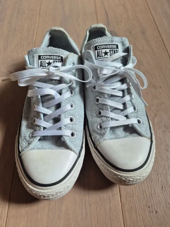 All stars - blauw met een glitter maat 40