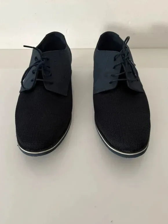 AM Shoe Business-Schnürer Dunkelblau Gr. 44 - WIE NEU