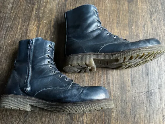 Another Schnür Boots Stiefeletten blau Gr. 39
