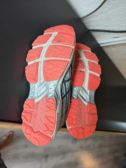 Asics hardloop ren buitensport schoenen grijs unisex 39.5