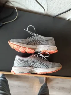 Asics hardloop ren buitensport schoenen grijs unisex 39.5