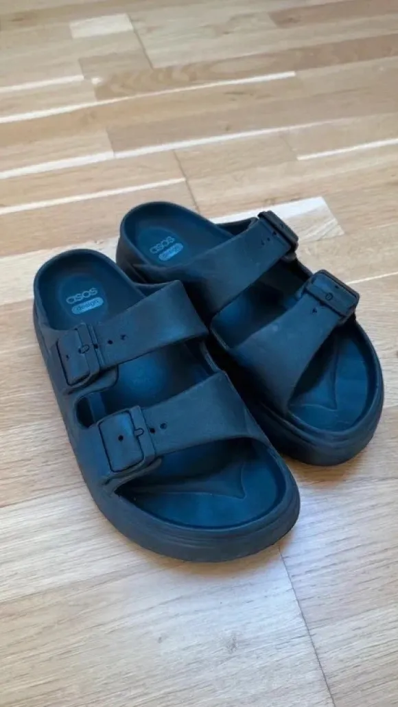 Asos Sandalen schwarz Chunky Größe 39