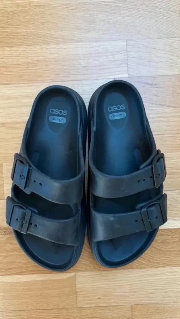 Asos Sandalen schwarz Chunky Größe 39