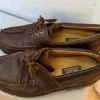 Authentic Bally of Switzerland boat loafers.