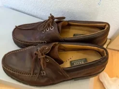 Authentic Bally of Switzerland boat loafers.
