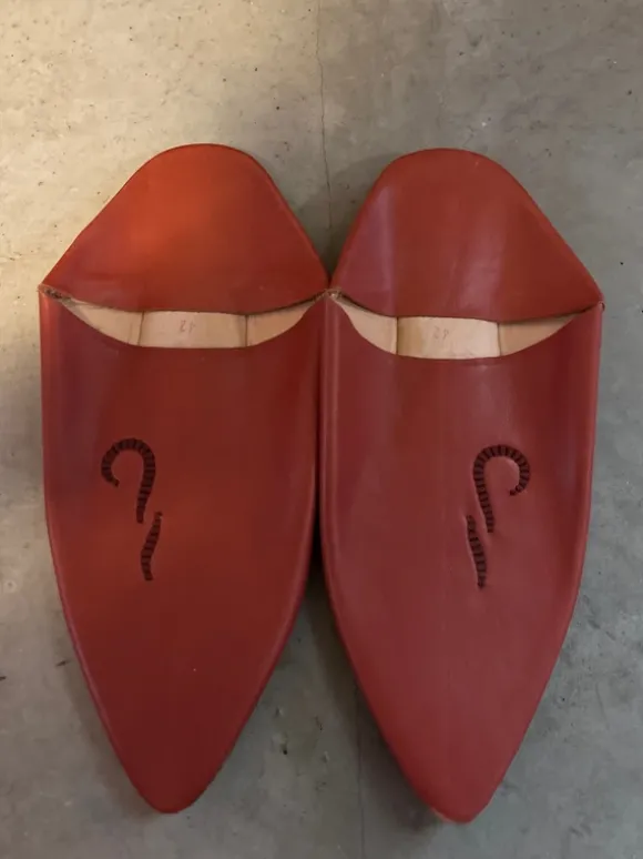 Babouche en cuir