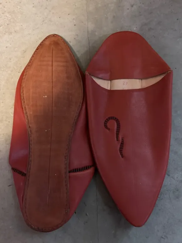Babouche en cuir