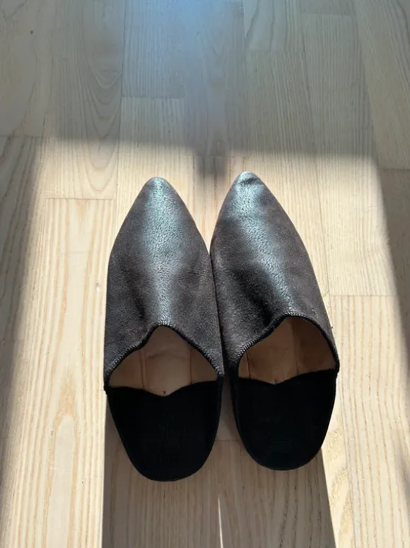 Babouche, Schlappen, Leder