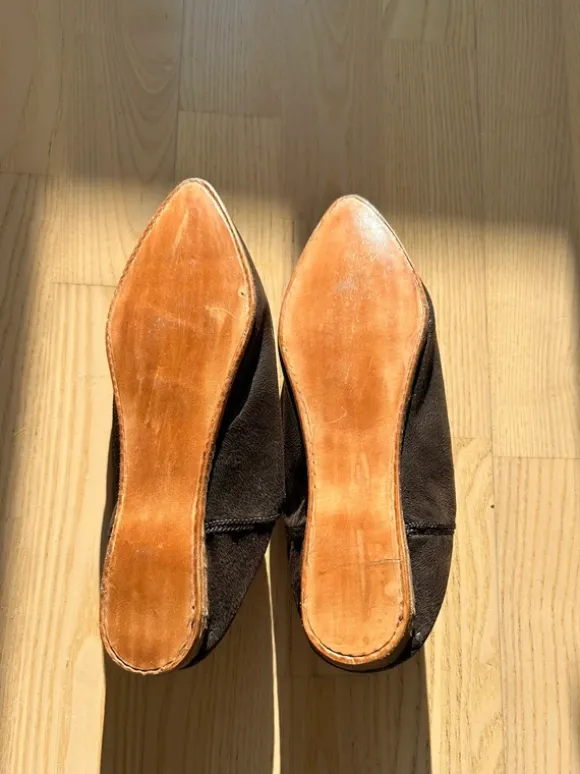 Babouche, Schlappen, Leder