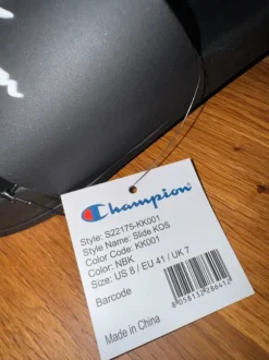 Badelatschen Champion neu Größe 41, schwarz