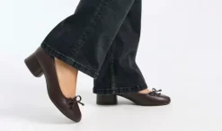 Ballerinas Braun mit Absatzt Bershka neu // Stockholm Style// Ballerinas