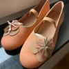 Ballerinas Damen Größe 40 NEU Leder orange Heine Halbschuhe Sommerschuhe bequem