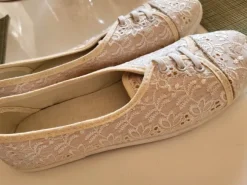 Ballerinas in Beige/Weiß/Creme – Anna Field, Gr. 39, neu