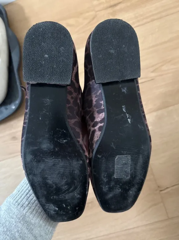 Ballerinas in Leomuster in Braun