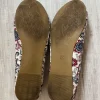Ballerinas weiß blau rot 37