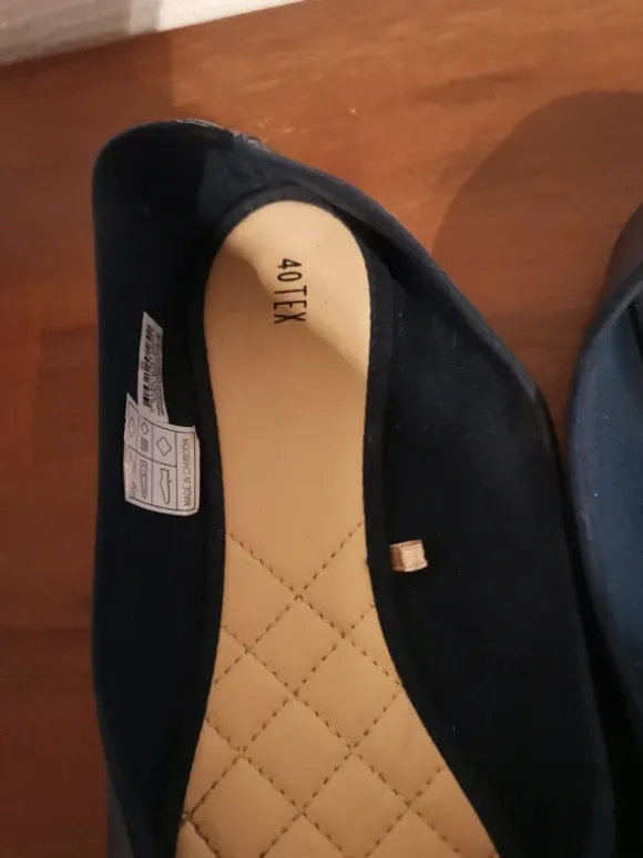 Ballerines simili bleu marine Tex pointure 40