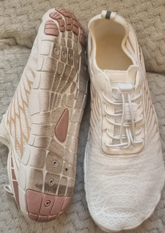 Barfuß Schuhe, weiß, wenige Male getragen, Gr. 41