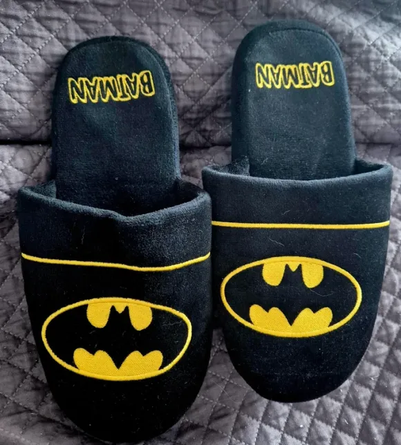 Batman Schlappen Hausschuhe Herren Gr 42