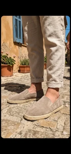 Beige / Grey espadrilles size 44