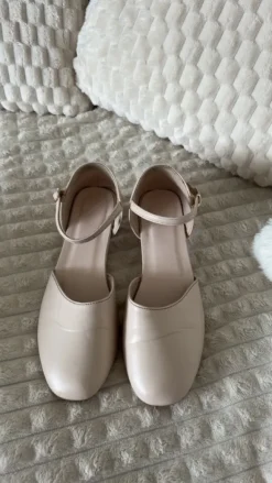 Beige Absatzschuhe
