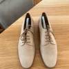 Beige Schnürschuhe aus Wildleder von Gabor