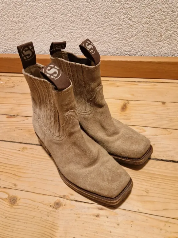 Beige Stiefeletten Wildleder 36/37